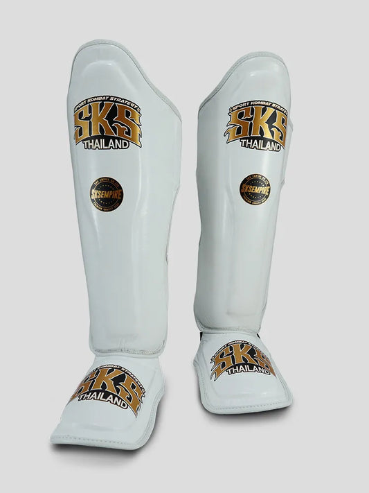 SKS SYNTHETIC (WHITE) SHINGUARDS