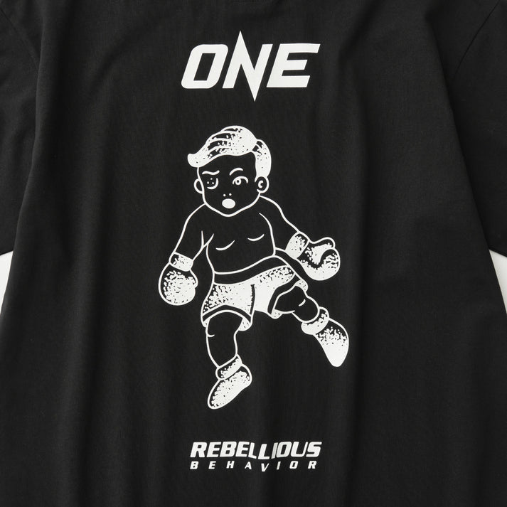 REBELLIOUS BEHAVIOR ONE x RBLS TEE (BLACK)