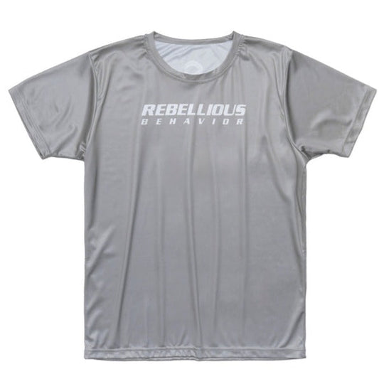 REBELLIOUS BEHAVIOR RBLS SPCS LOGO DRY FIT S/S TEE (SILVER)