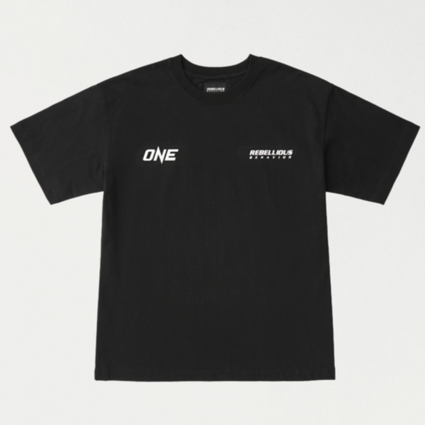 REBELLIOUS BEHAVIOR ONE x RBLS TEE (BLACK)