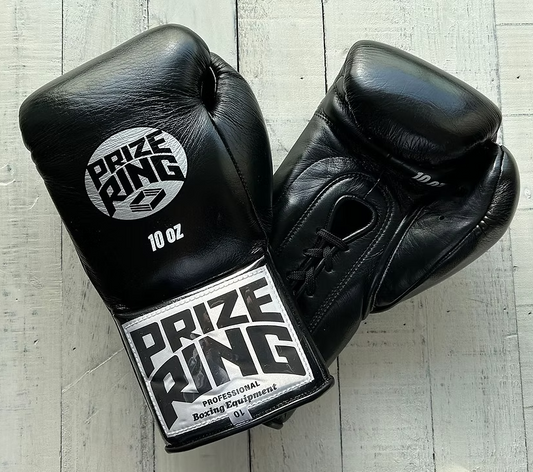 "Classic 50" Horse Hair Prize Ring Fight Gloves (Black)