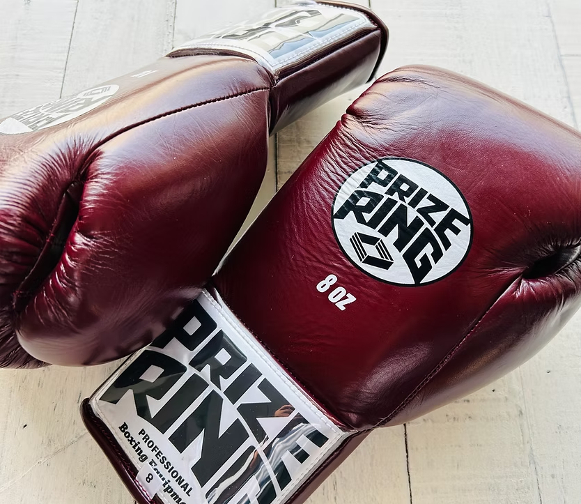 "Classic 55" Prize Ring Fight Gloves (Maroon)