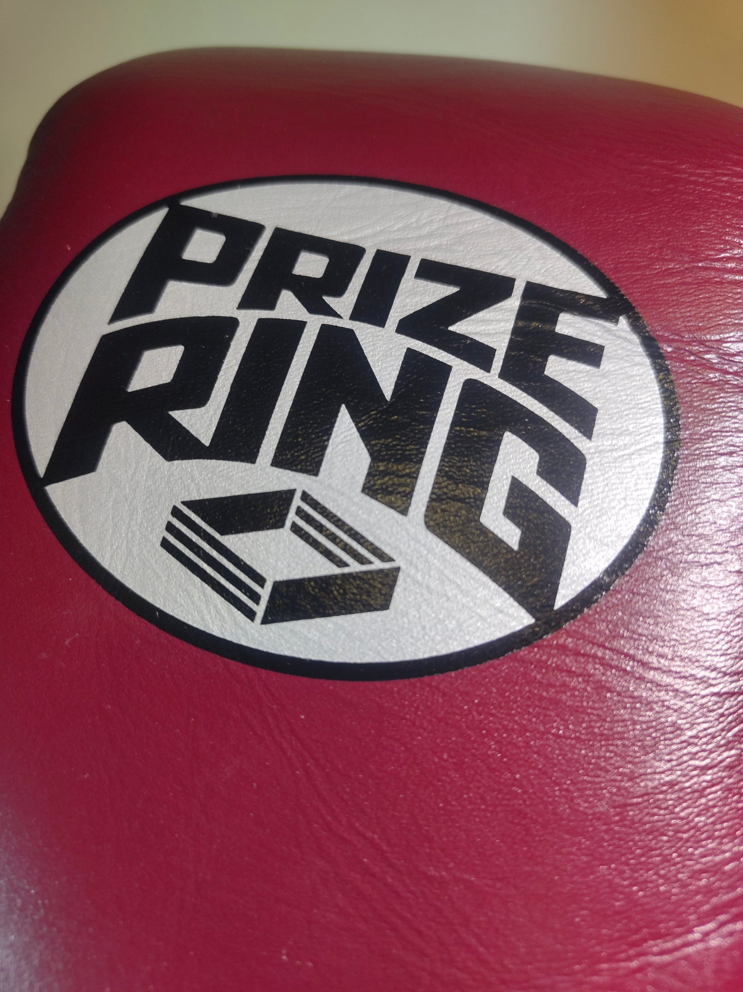 "Professional SX" Lace-Up Prize Ring Boxing Gloves (Maroon/Black)