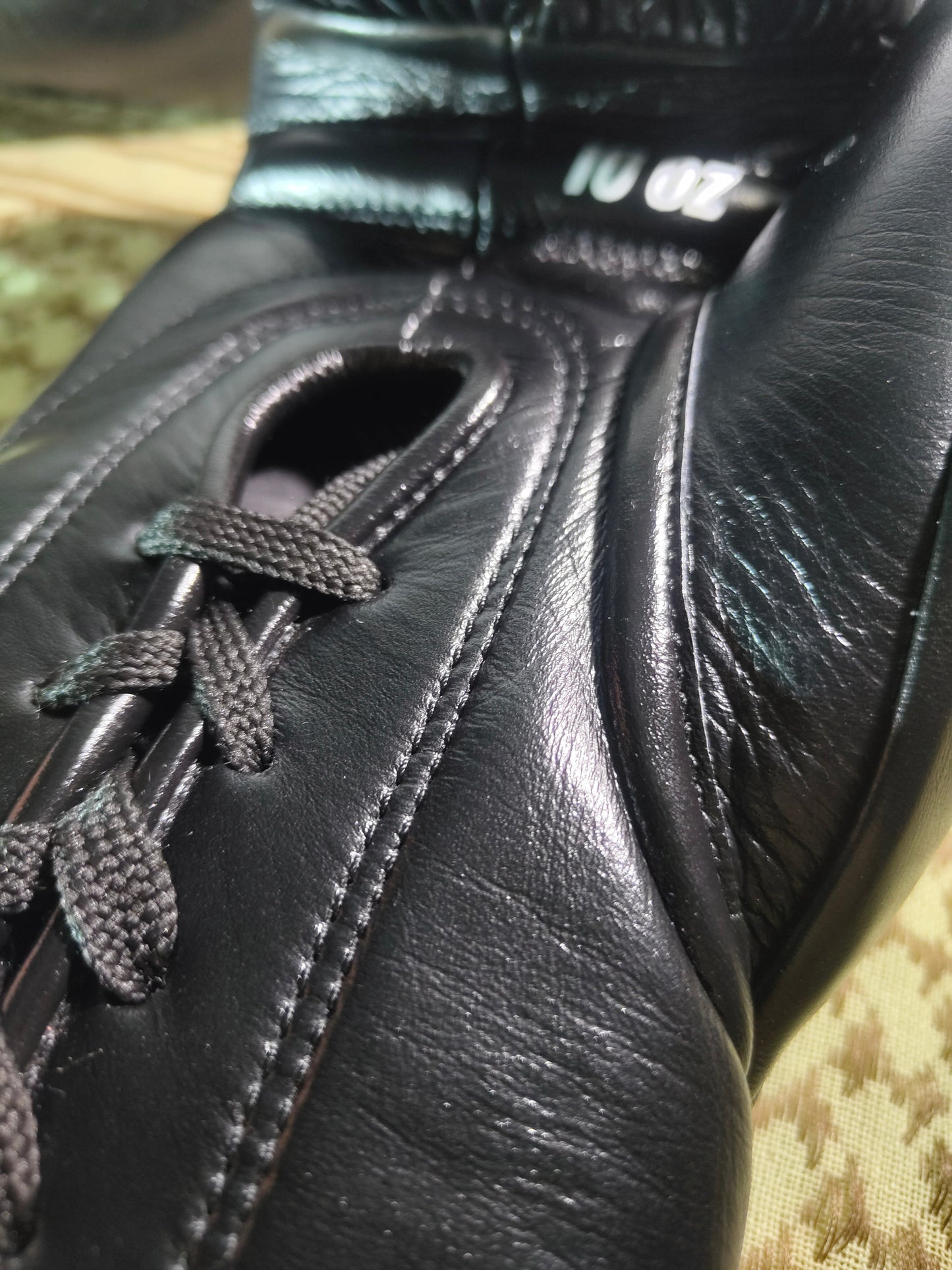 "Classic 50" Horse Hair Prize Ring Fight Gloves (Black)