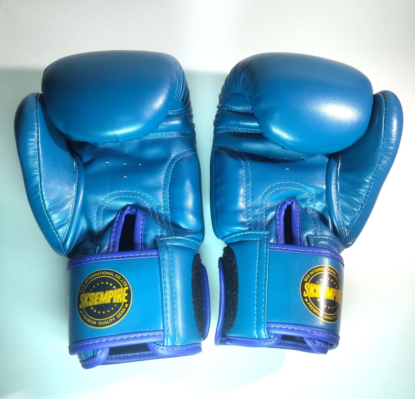 SKS SYNTHETIC MUAY THAI GLOVES (NAVY)