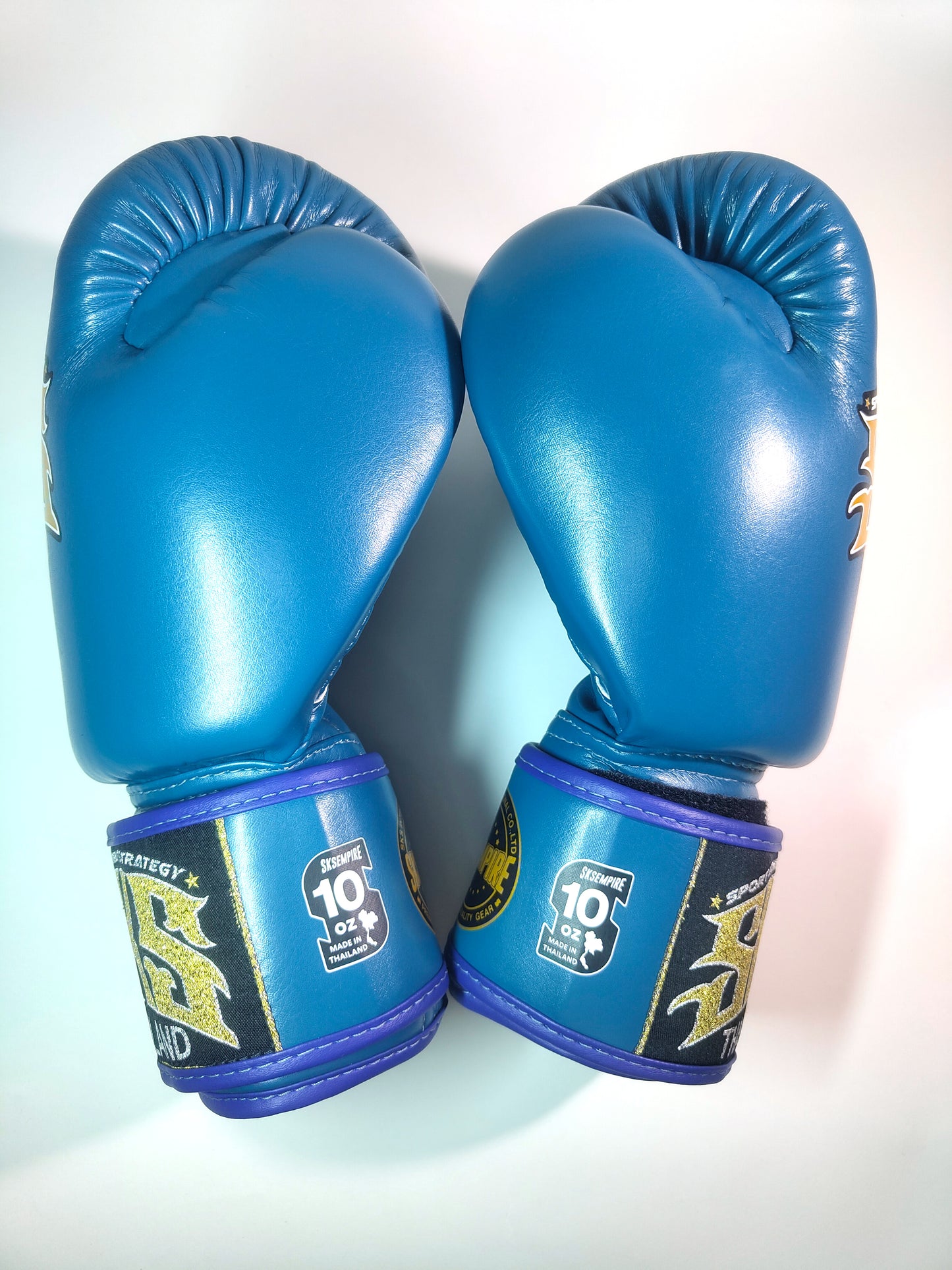 SKS SYNTHETIC MUAY THAI GLOVES (NAVY)