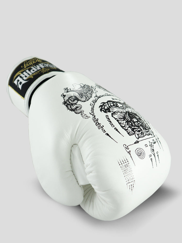 SKS SAKYANT MUAY THAI GLOVES (WHITE)