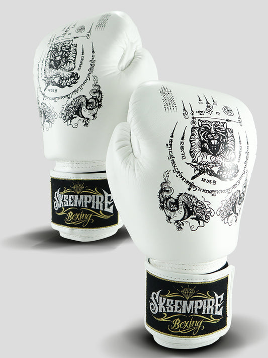 SKS SAKYANT MUAY THAI GLOVES (WHITE)