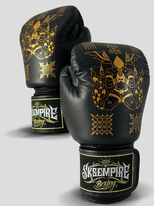 SKS SAKYANT MUAY THAI GLOVES (BLACK)