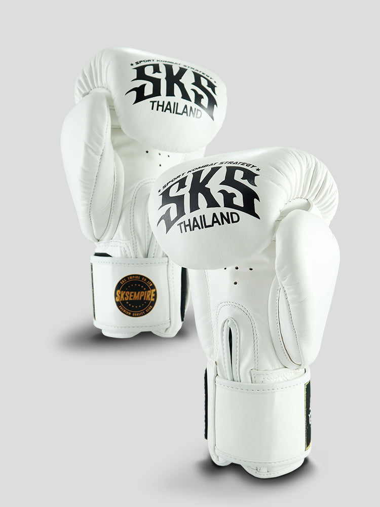 SKS SAKYANT MUAY THAI GLOVES (WHITE)