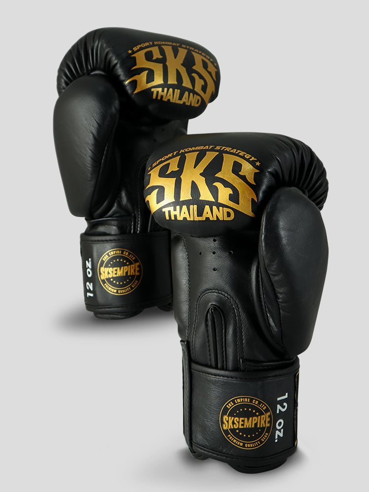 SKS SAKYANT MUAY THAI GLOVES (BLACK)