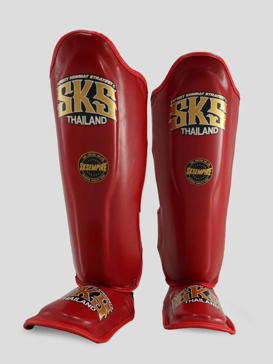 SKS SYNTHETIC (MAROON) SHINGUARDS