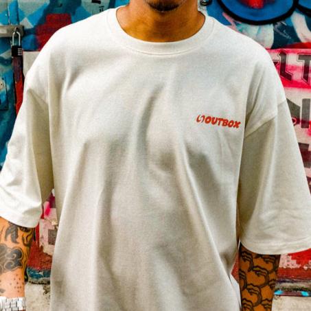 OUTBOX LEVEL UP WHITE TEE