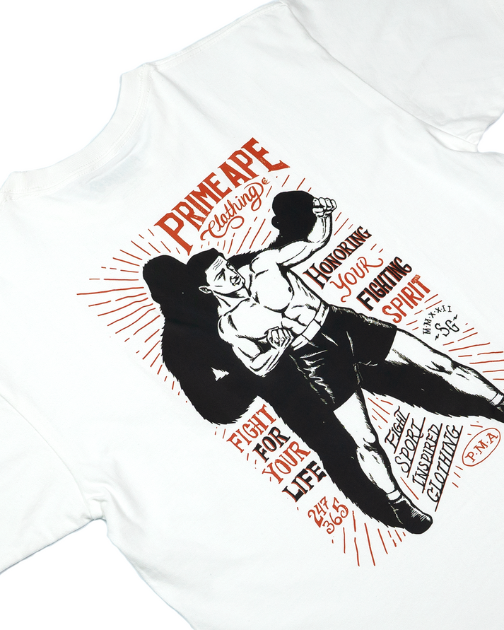 PRIMEAPE BOXING GRAPHIC TEE (WHITE)