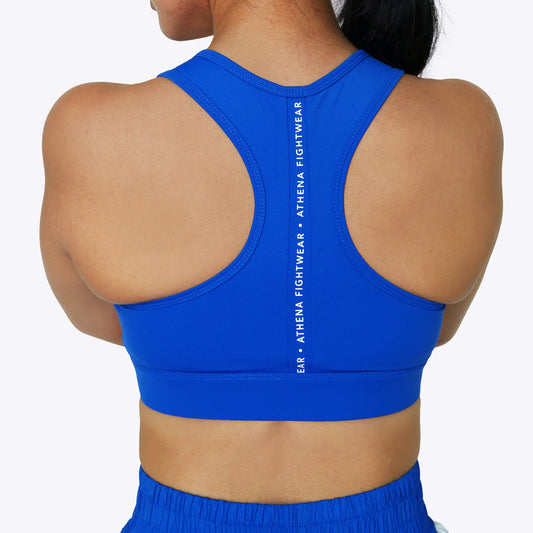 ATHENA FIGHTWEAR ALKE SPORTS BRA (BLUE)