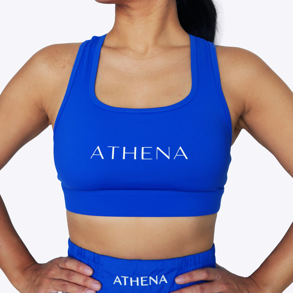 ATHENA FIGHTWEAR ALKE SPORTS BRA (BLUE)