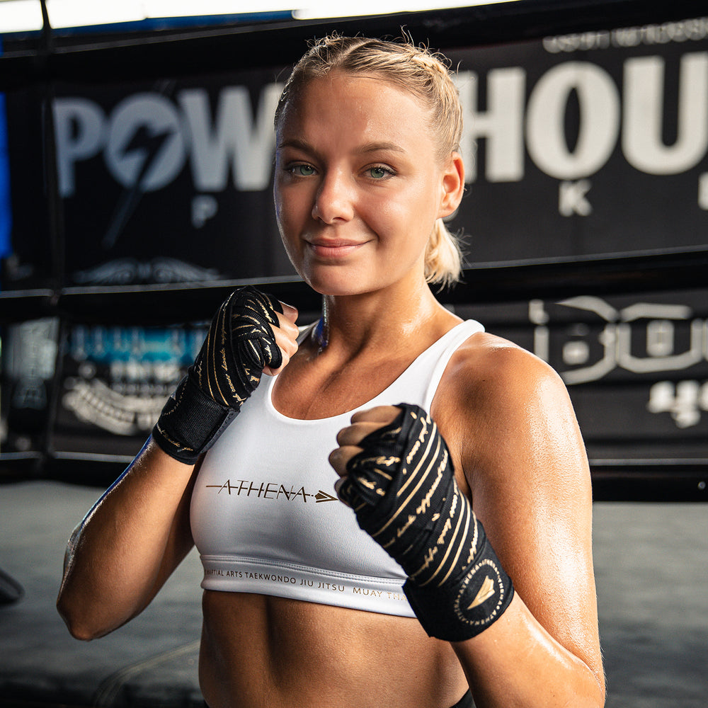 ATHENA FIGHTWEAR THESSALIA SPORTS BRA V2.0 (WHITE)