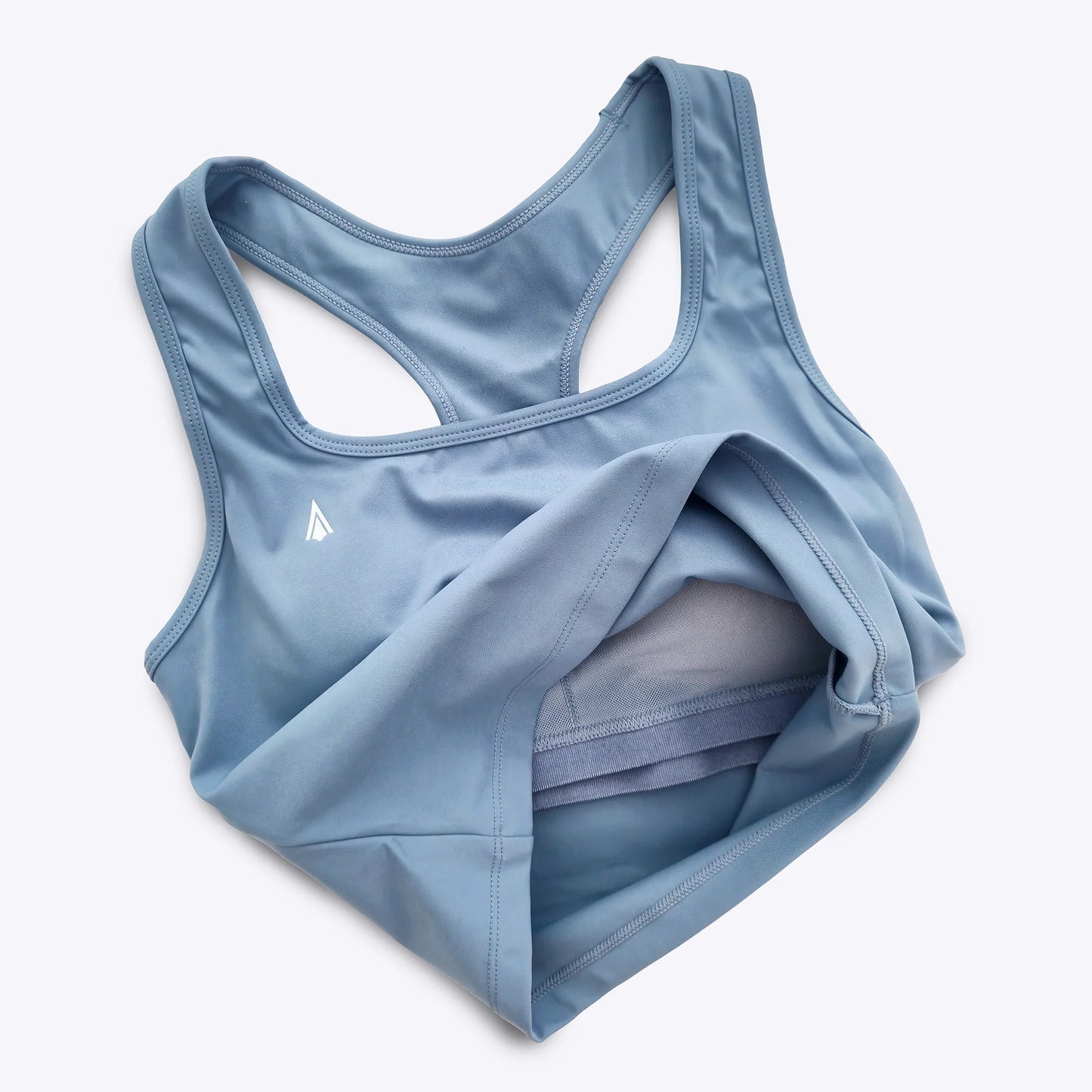 ATHENA FIGHTWEAR DIANA BUILT IN BRA CROP TOP (LIGHT BLUE)