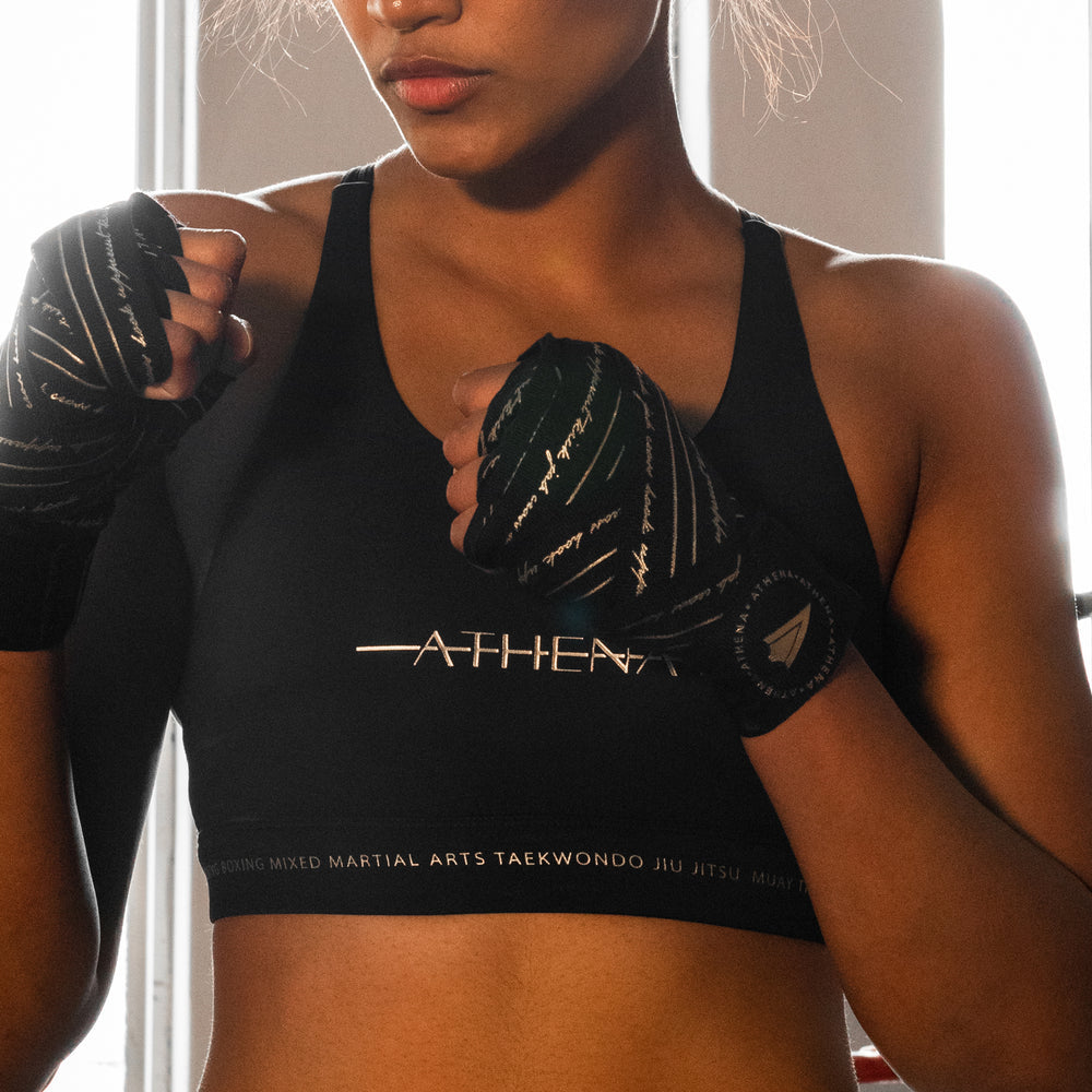 ATHENA FIGHTWEAR THESSALIA SPORTS BRA V2.0 (BLACK)