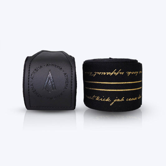 ATHENA FIGHTWEAR NERIO HANDWRAP V2.0 (BLACK / GOLD)