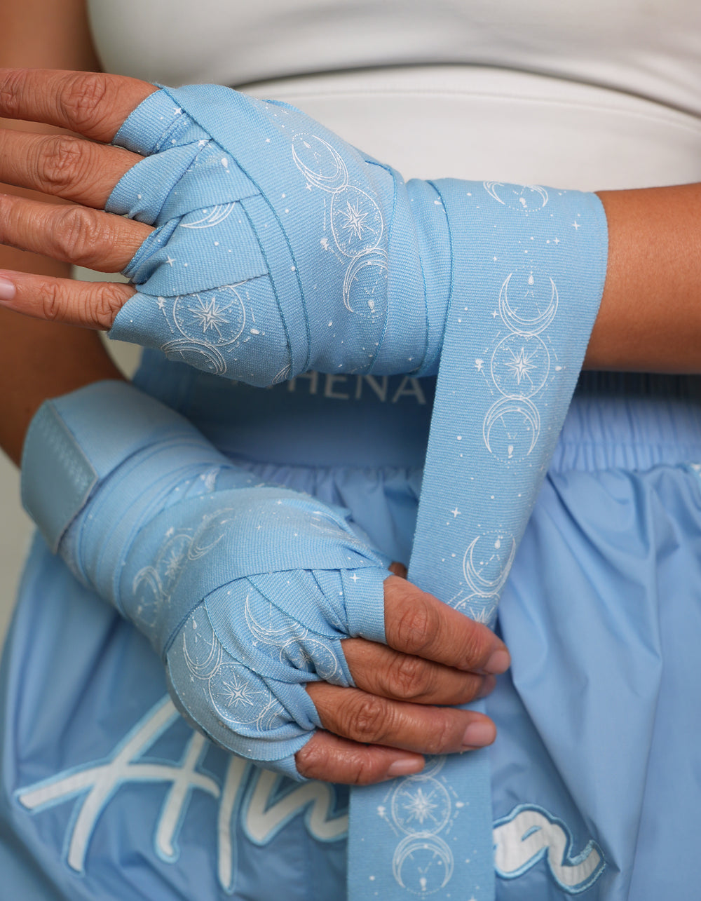 ATHENA FIGHTWEAR SERENA HANDWRAP (LIGHT BLUE)