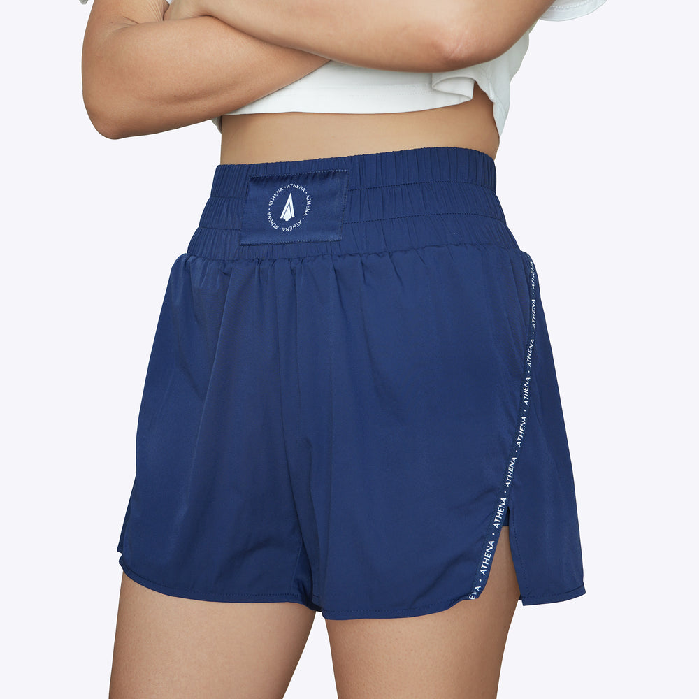 ATHENA FIGHTWEAR THEIA BOXING SHORTS (NAVY)