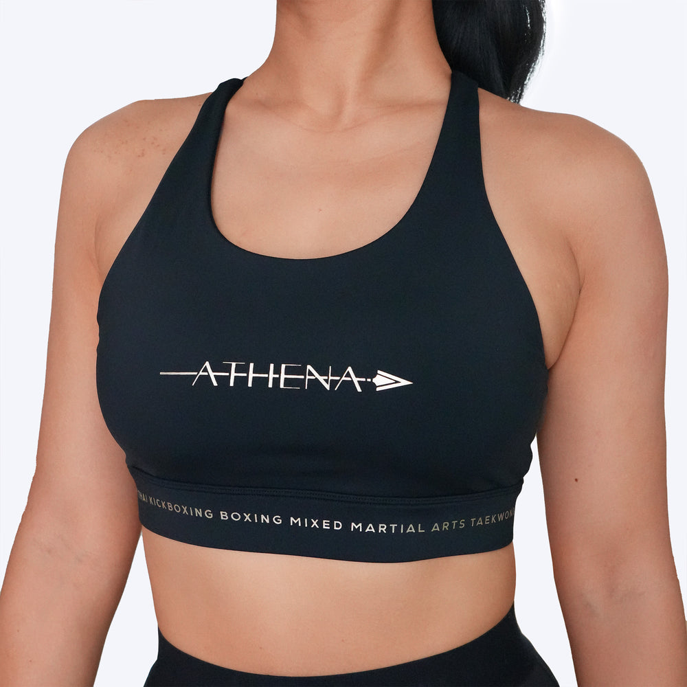 ATHENA FIGHTWEAR THESSALIA SPORTS BRA V2.0 (BLACK)