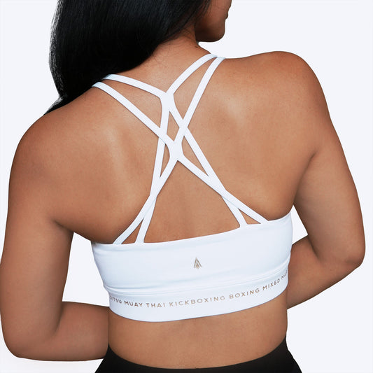 ATHENA FIGHTWEAR THESSALIA SPORTS BRA V2.0 (WHITE)