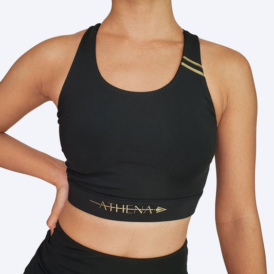 ATHENA FIGHTWEAR ATHENA SPORTS BRA (BLACK)