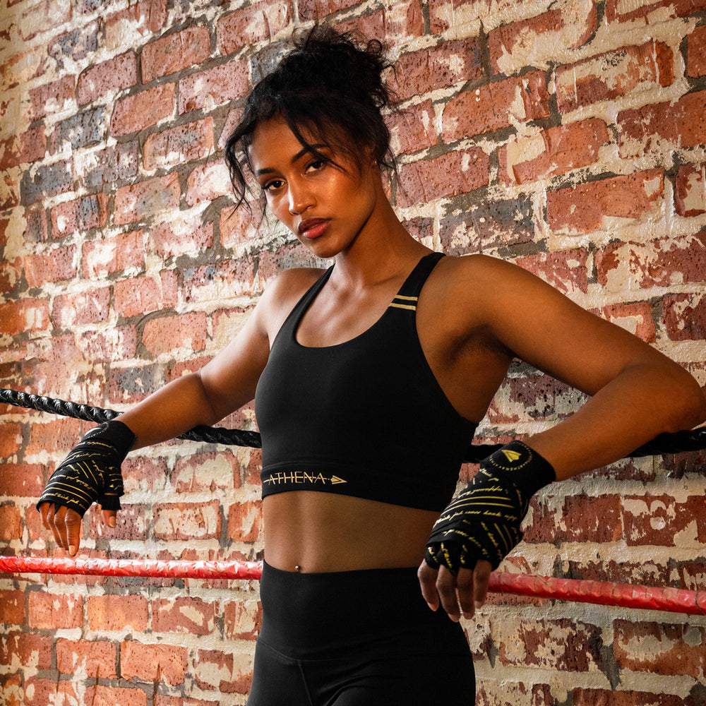 ATHENA FIGHTWEAR ATHENA SPORTS BRA (BLACK)