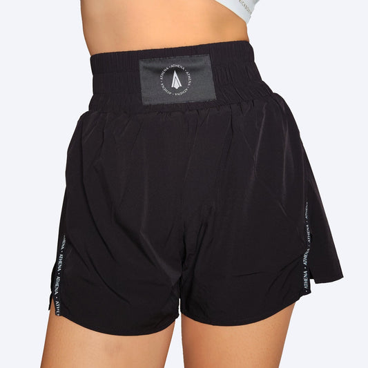 ATHENA FIGHTWEAR THEIA BOXING SHORTS (BLACK)