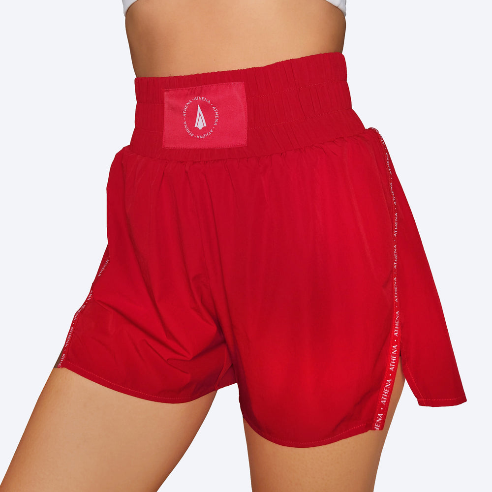 ATHENA FIGHTWEAR THEIA BOXING SHORTS (RED)
