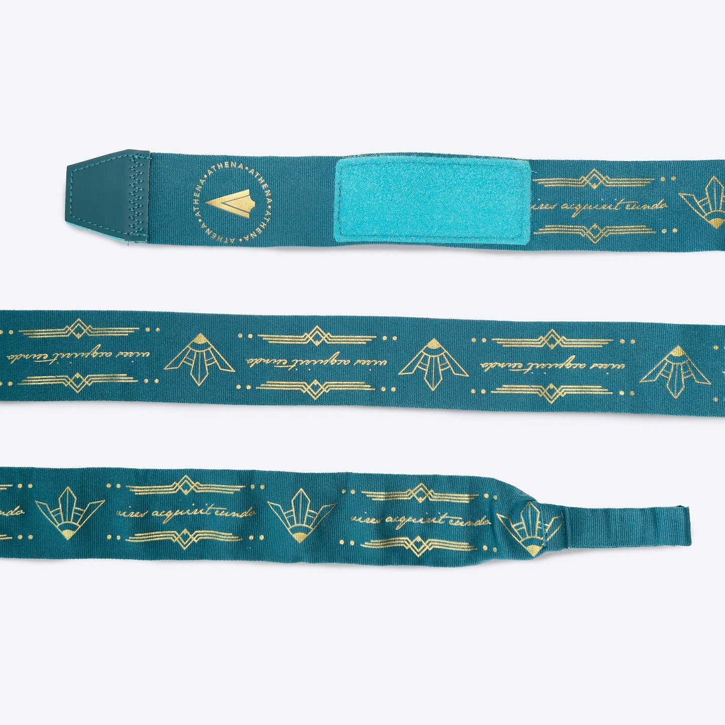 ATHENA FIGHTWEAR DIANA HANDWRAP (TEAL / GOLD)