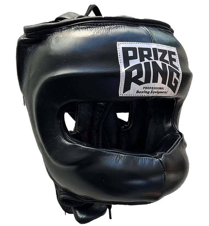 Nose-bar Prize Ring Head guard (Black)