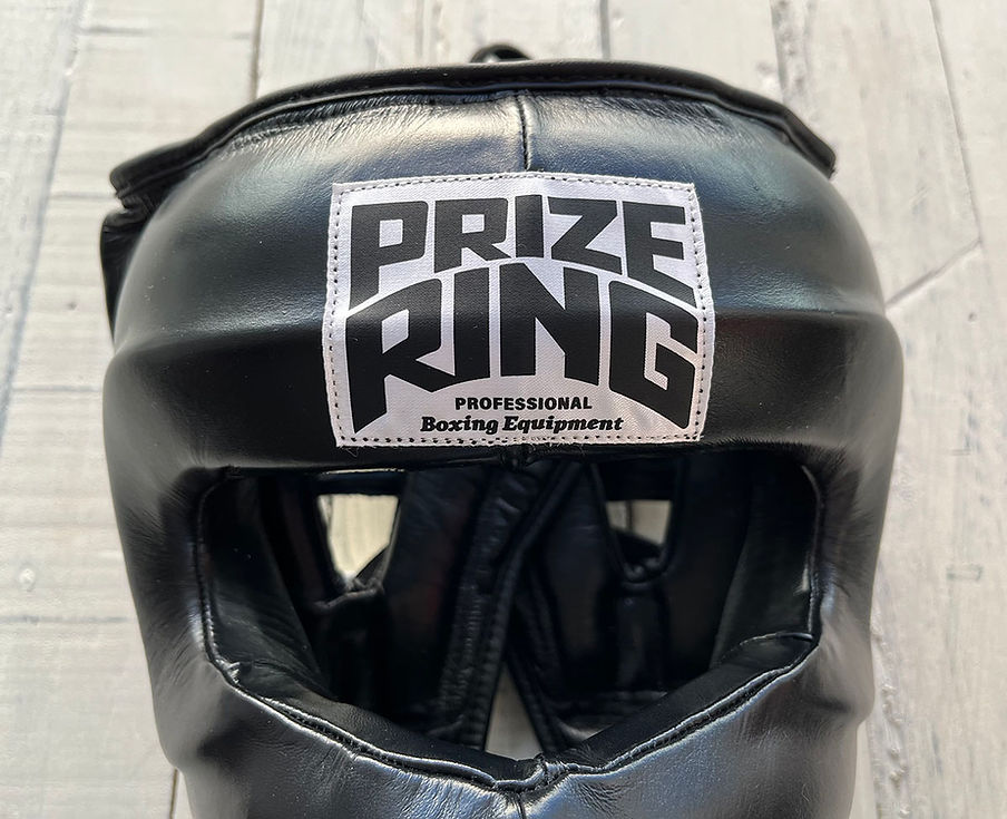 Nose-bar Prize Ring Head guard (Black)
