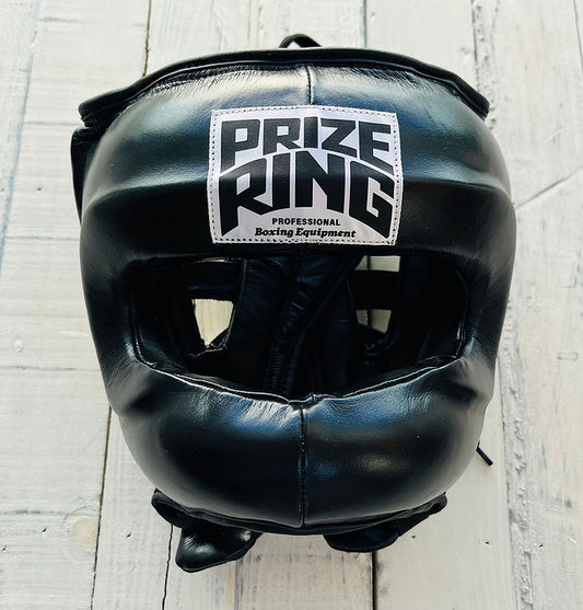 Nose-bar Prize Ring Head guard (Black)