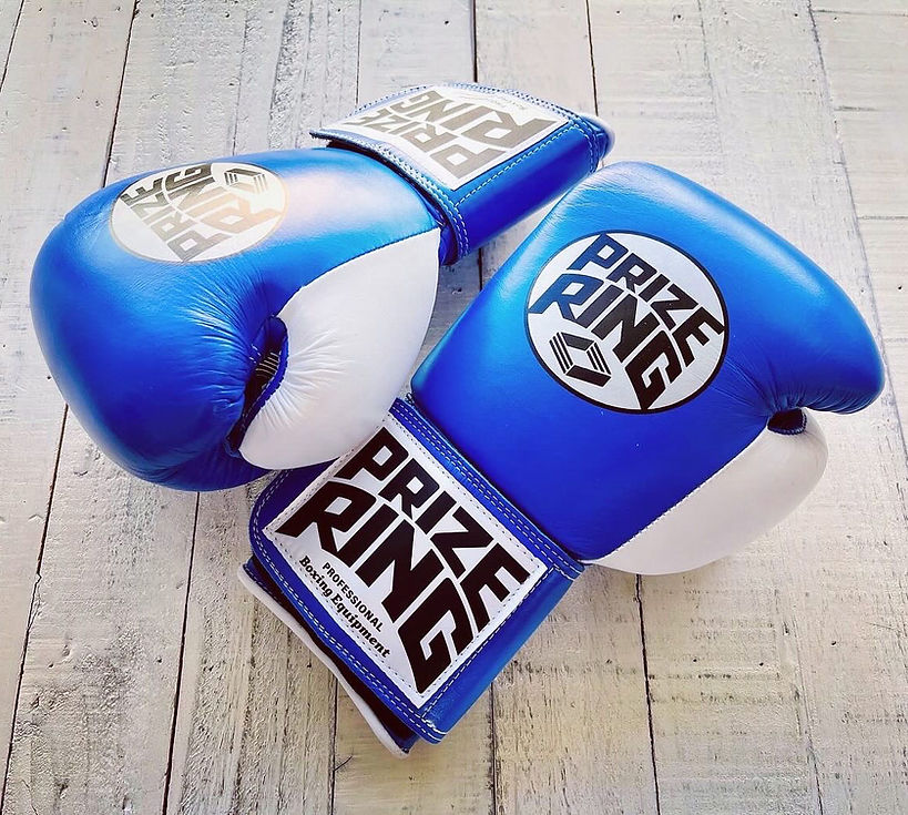"Professional 5.0" Prize Ring Boxing Gloves (Blue/White)
