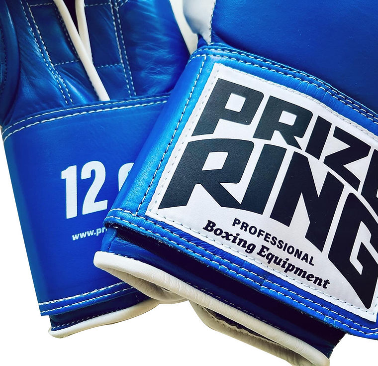 "Professional 5.0" Prize Ring Boxing Gloves (Blue/White)
