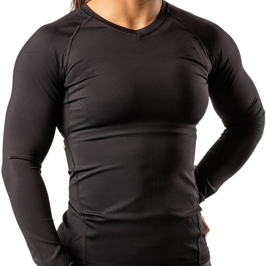 GAIDAMA WOMEN'S AVANT GARDE JIU JITSU RASHGUARD - LONG SLEEVE (BLACK)