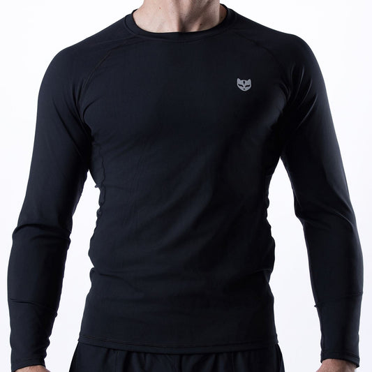 GAIDAMA MEN'S AVANT GARDE JIU JITSU RASHGUARD - LONG SLEEVE (BLACK)