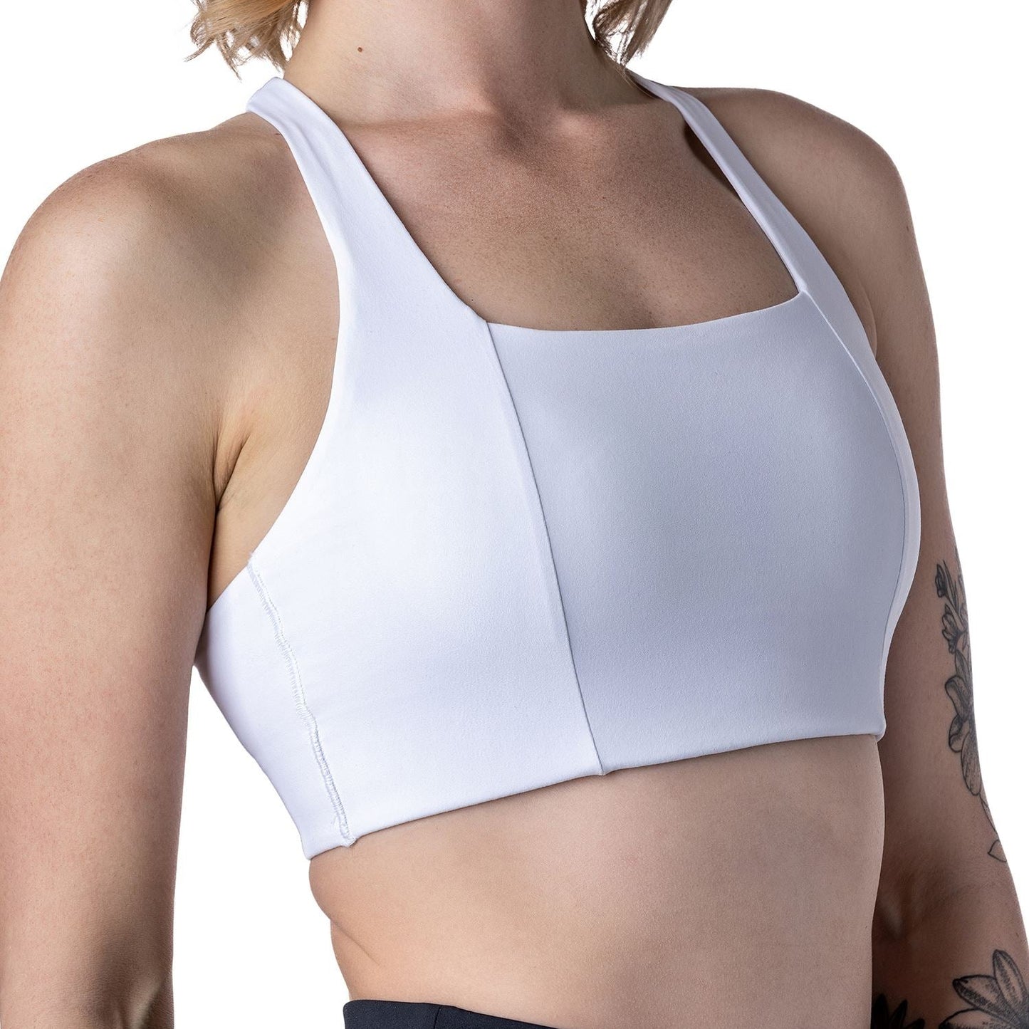 GAIDAMA WOMEN'S ELEMENT SPORTS BRA (WHITE)