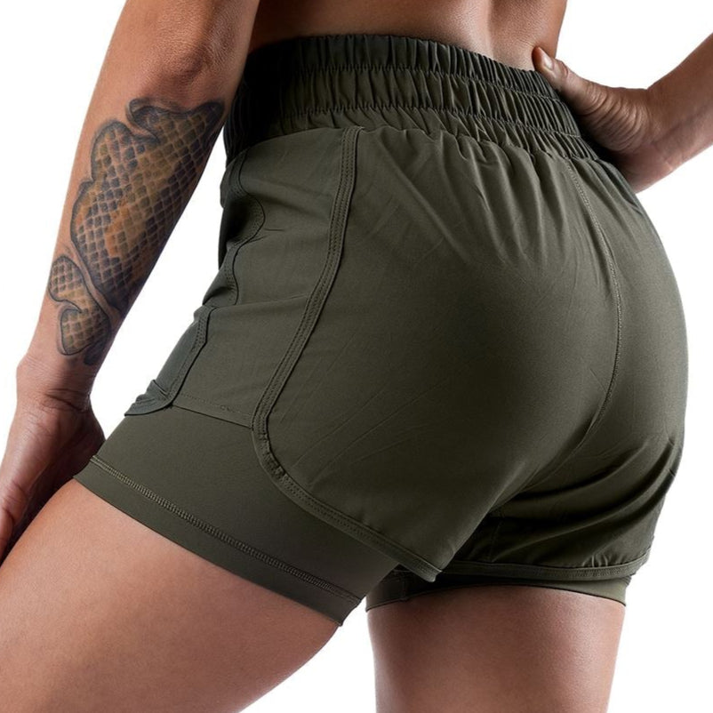 GAIDAMA WOMEN'S PREMIUM JIU JITSU BOARD SHORTS (SAGE)
