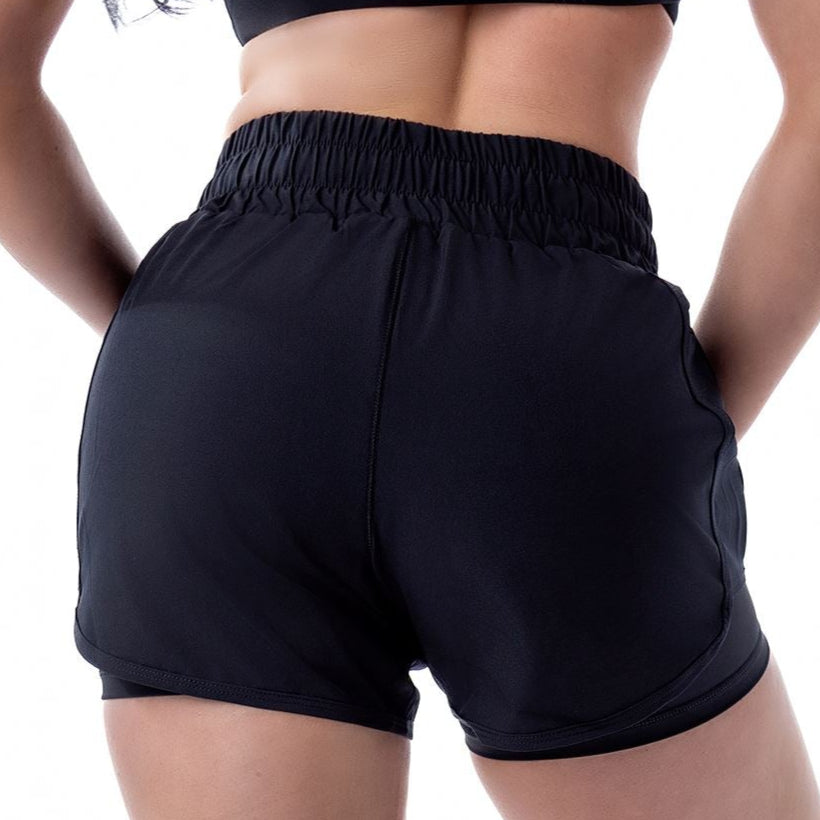 GAIDAMA WOMEN'S PREMIUM JIU JITSU BOARD SHORTS (BLACK)