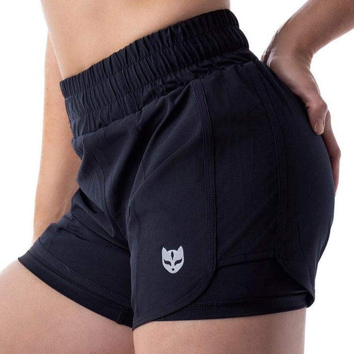 GAIDAMA WOMEN'S PREMIUM JIU JITSU BOARD SHORTS (BLACK)