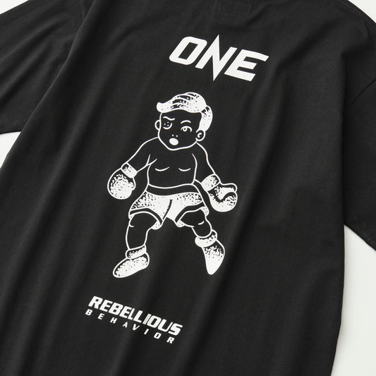 REBELLIOUS BEHAVIOR ONE x RBLS TEE (BLACK)