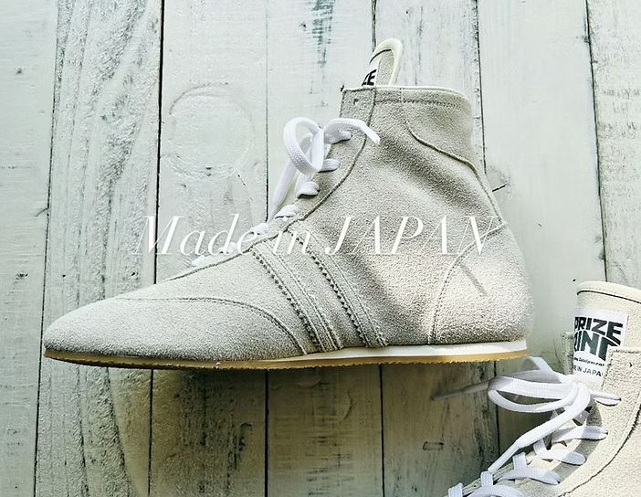 PREORDER: PRIZE RING "Pro-training" Boxing shoes Light Grey (Velour)