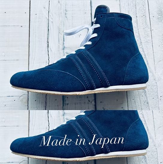 PREORDER: PRIZE RING "Pro-training" Boxing shoes Navy (Velour)