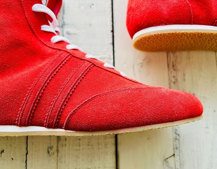 PREORDER: PRIZE RING "Pro-training" Boxing shoes Red (Velour)