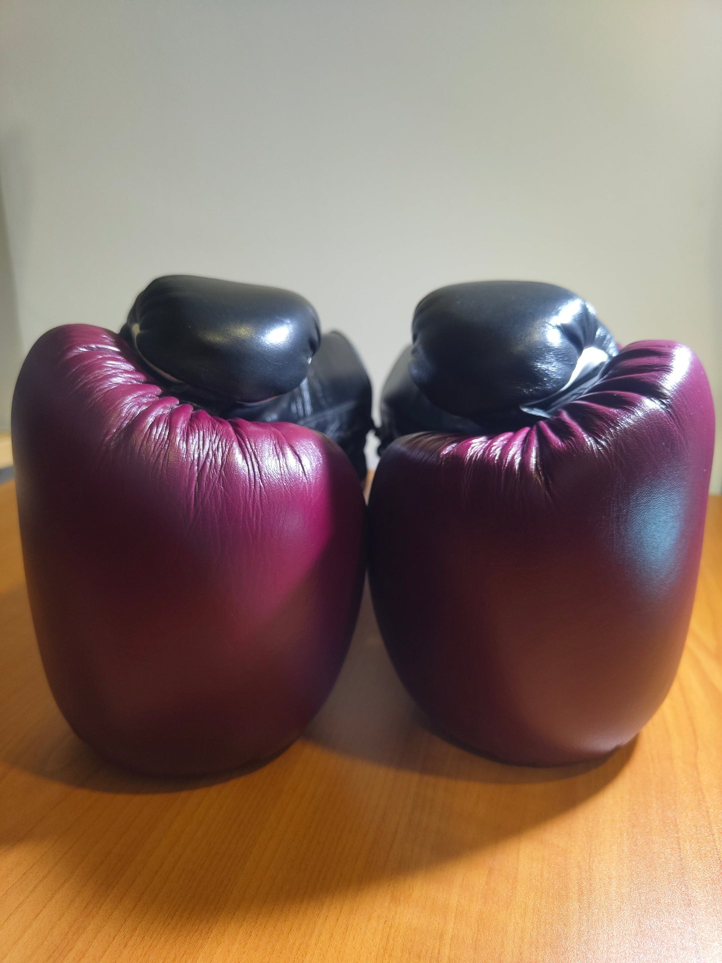 "Professional SX" Lace-Up Prize Ring Boxing Gloves (Maroon/Black)