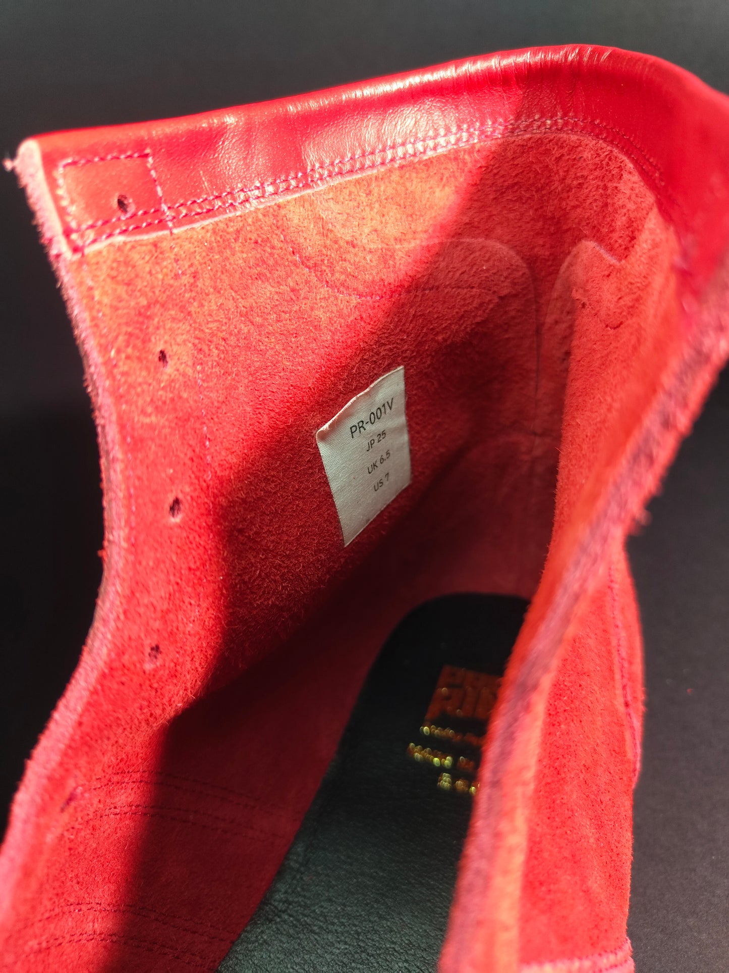 PREORDER: PRIZE RING "Pro-training" Boxing shoes Red (Velour)